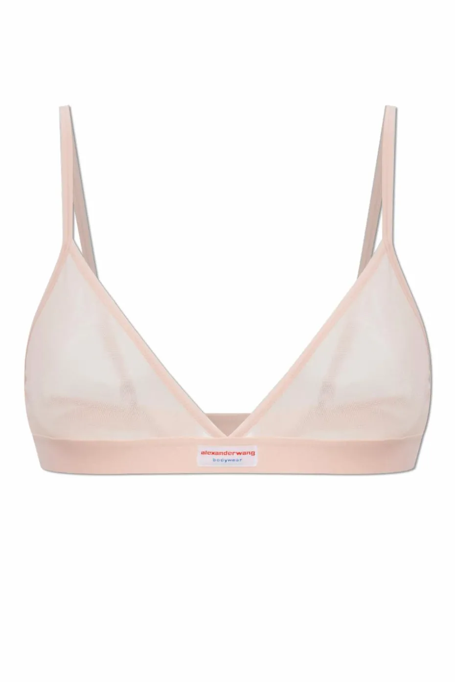 Alexander Wang RÓŻOWY Transparentny biustonosz