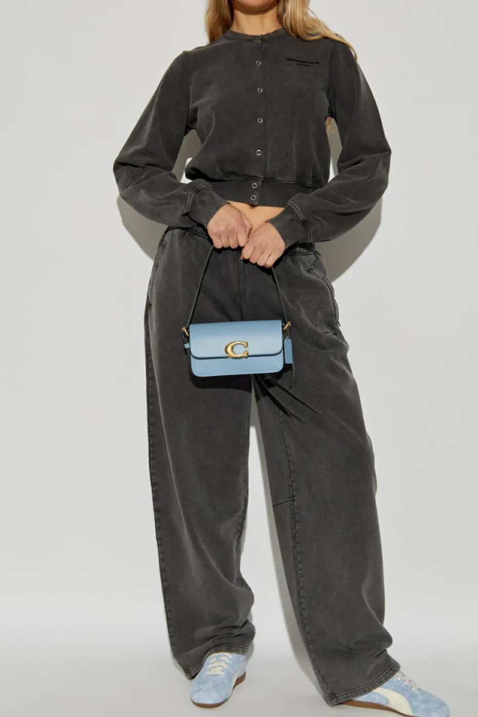 Alexander Wang SZARY Bluza z wyszytym logo