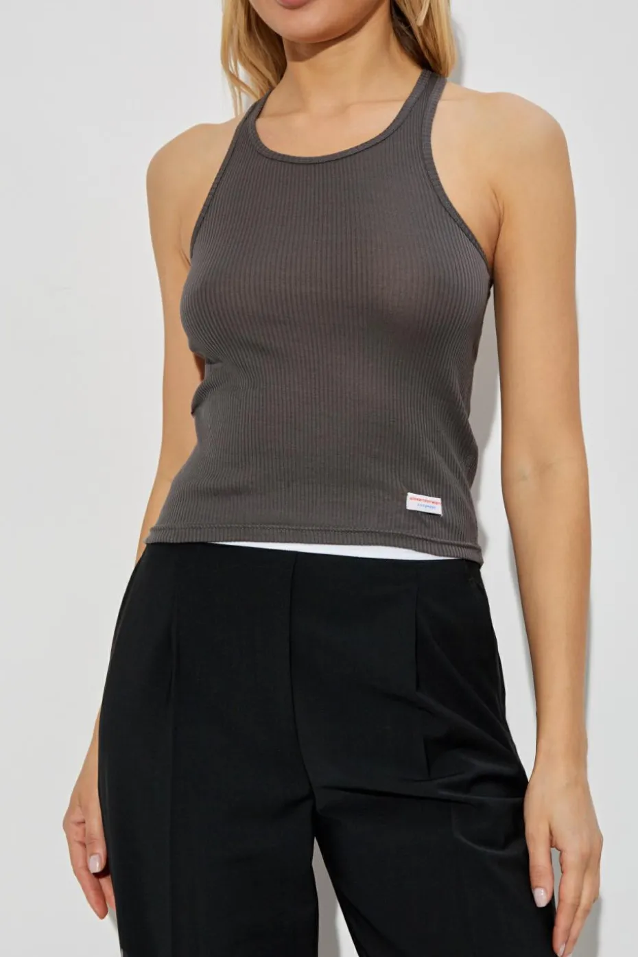 Alexander Wang SZARY Top bieliźniany bez rękawów