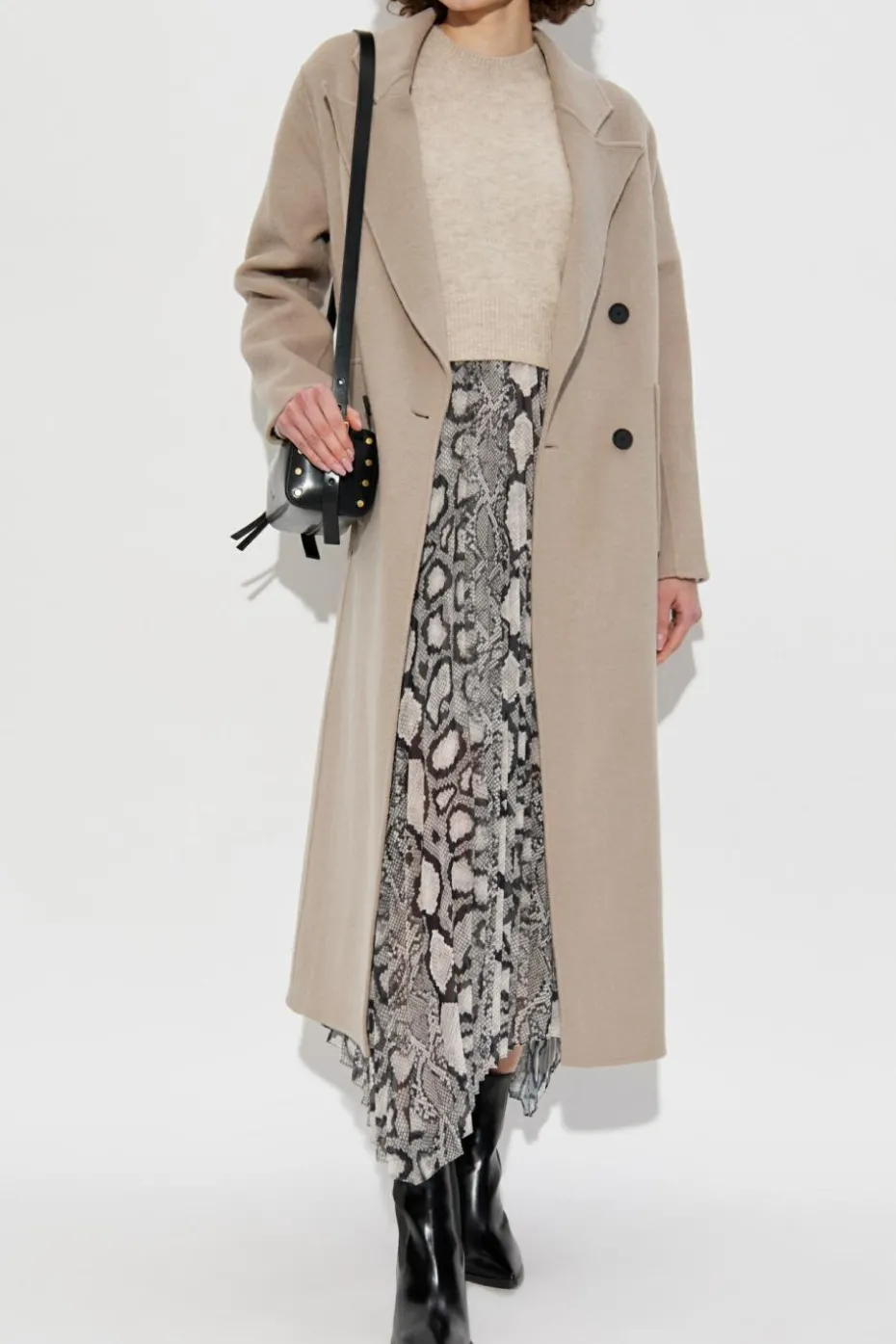 AllSaints beżowy Dwuczęściowa sukienka `Dona`