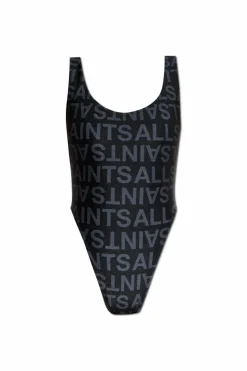 AllSaints CZARNY Jednoczęściowy kostium kąpielowy `Cay`