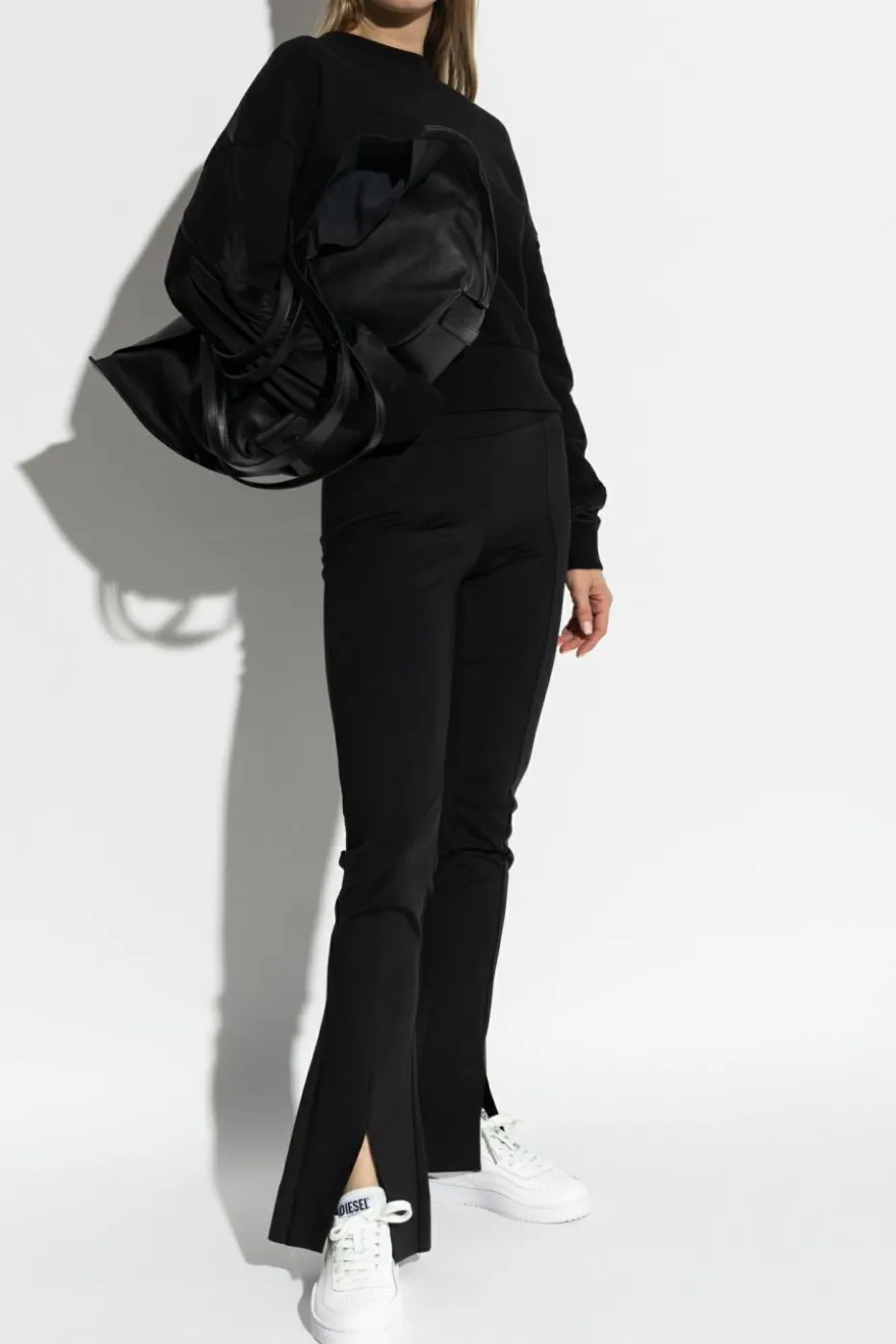 AllSaints CZARNY Spodnie `Ryla`