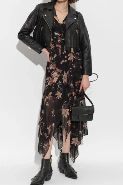 AllSaints CZARNY Sukienka `Fresca`