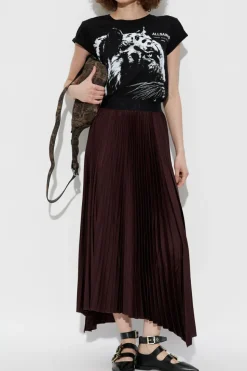 AllSaints CZARNY T-shirt `Ivana`