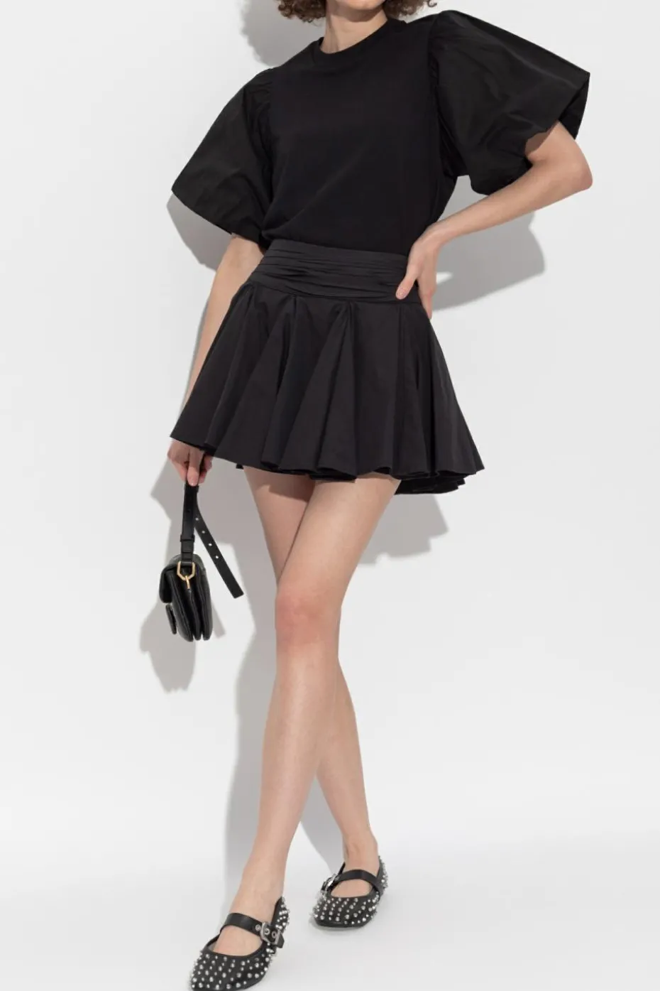 AllSaints CZARNY T-shirt `Jess`