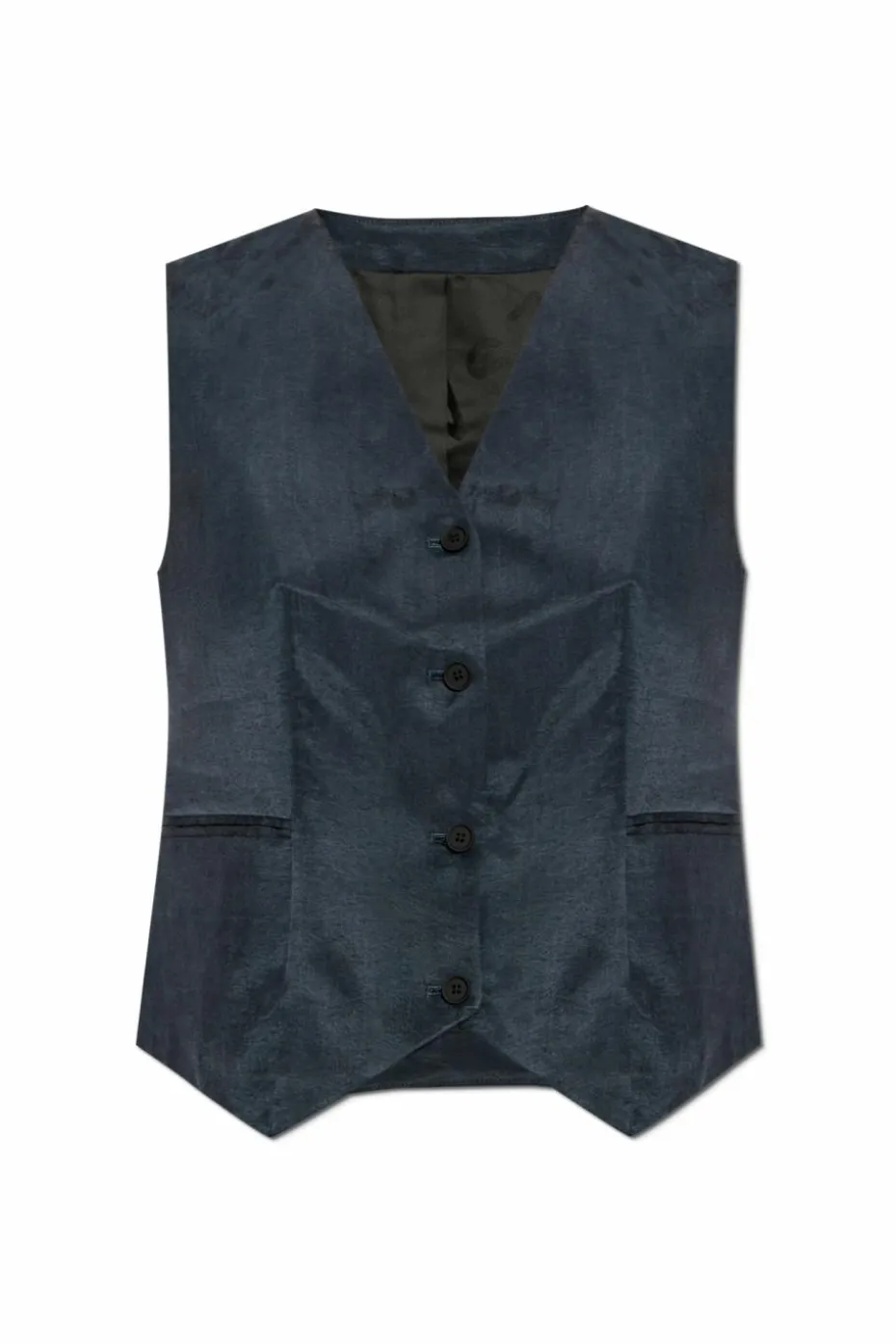 AllSaints GRANATOWY Kamizelka `Averie`
