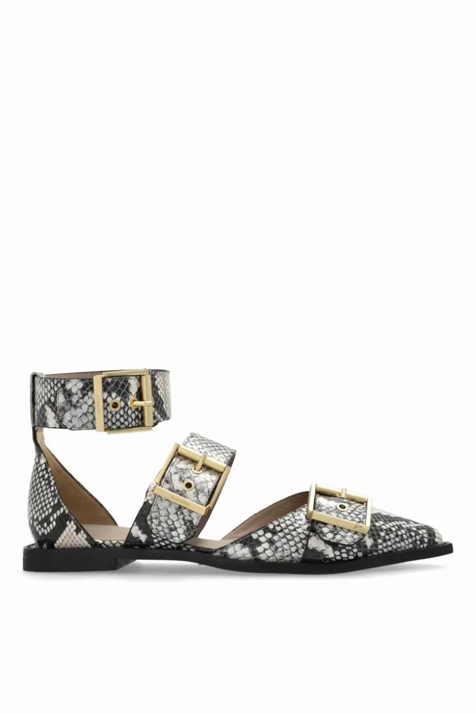 AllSaints kremowy Skórzane buty `Sutton`