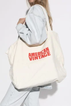 American Vintage kremowy Torba typu `shopper`
