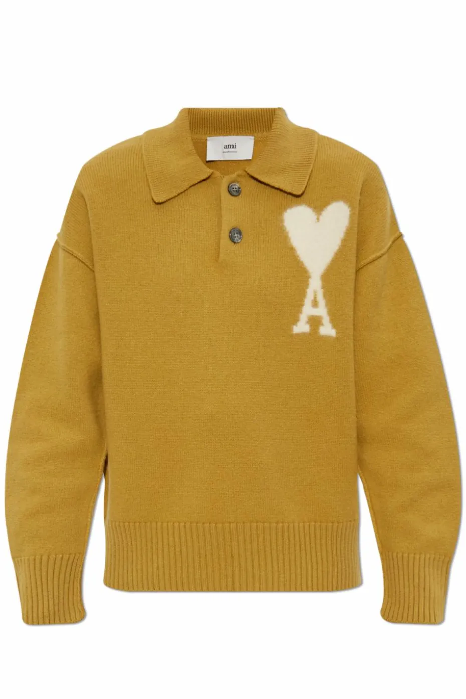 Ami Alexandre Mattiussi ZIELONY Sweter polo
