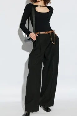 Amiri CZARNY Top z logo