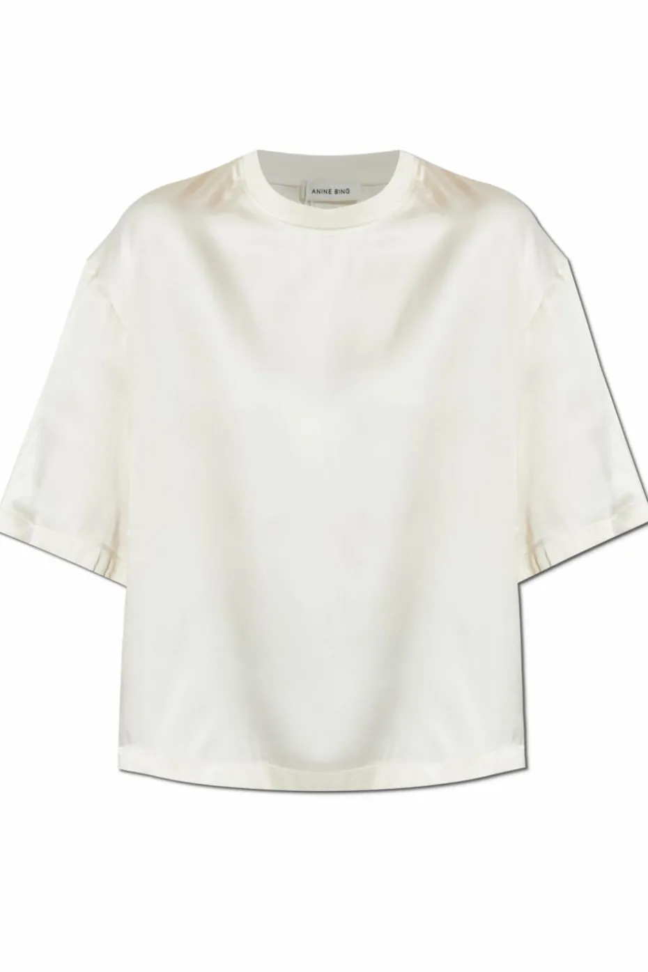 Anine Bing BIAŁY T-shirt `Imogen`