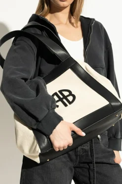 Anine Bing kremowy Torba `Cara` typu `shopper`