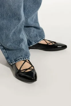 A.P.C. CZARNY Skórzane buty `Katie`
