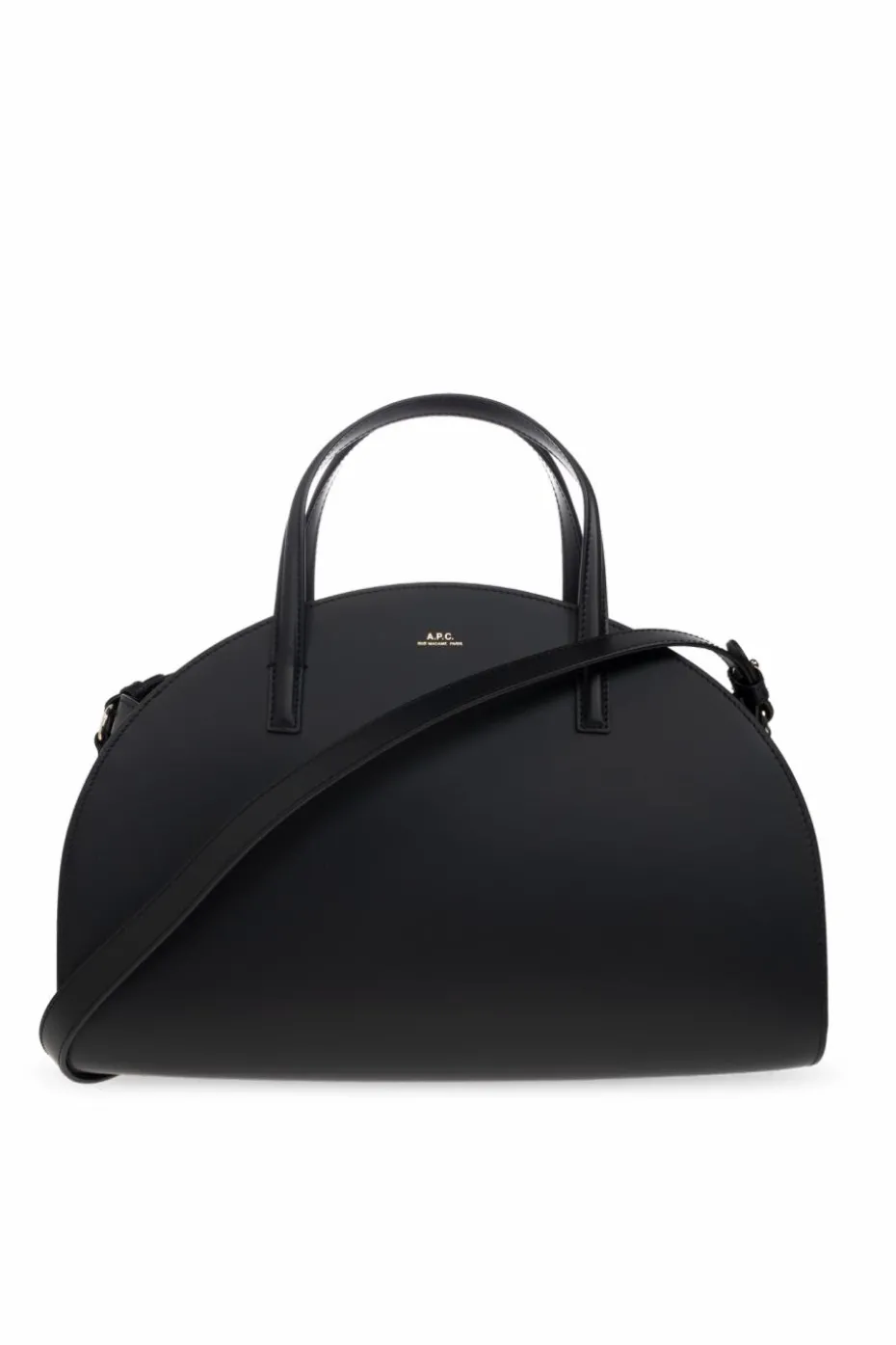 A.P.C. CZARNY Torba do ręki `Demi-Lune`