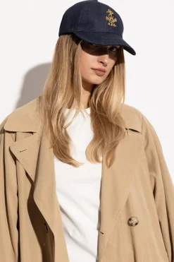 A.P.C. GRANATOWY Czapka z daszkiem