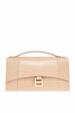 Balenciaga beżowy Kopertówkai `Hourglass`