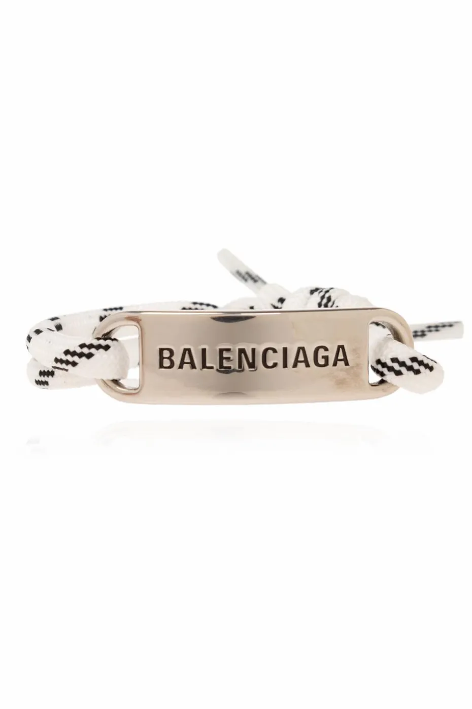 Balenciaga BIAŁY Bransoleta z logo