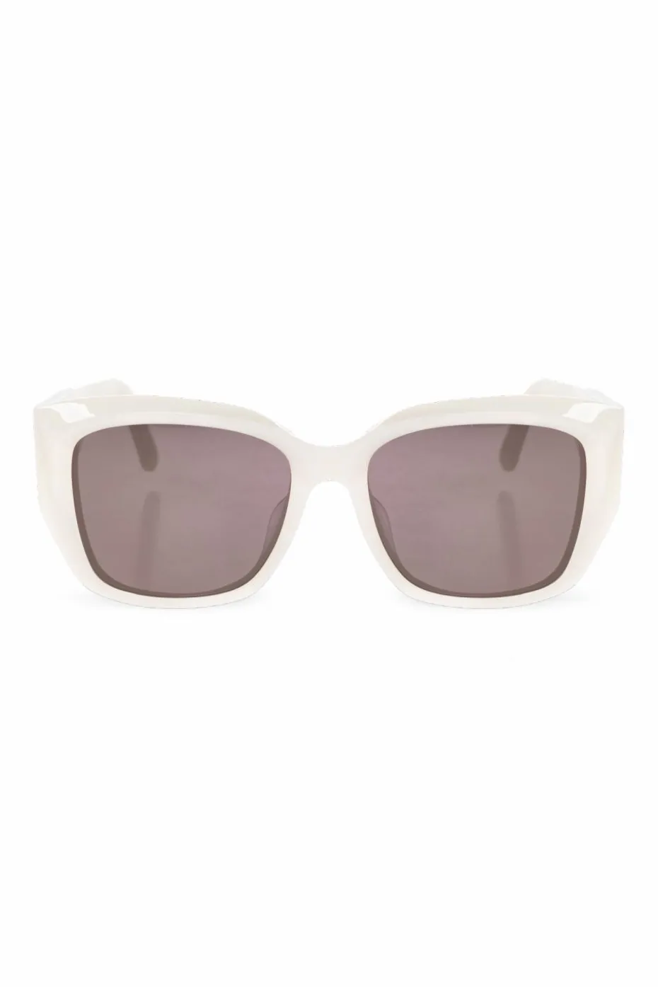 Balenciaga BIAŁY Okulary przeciwsłoneczne