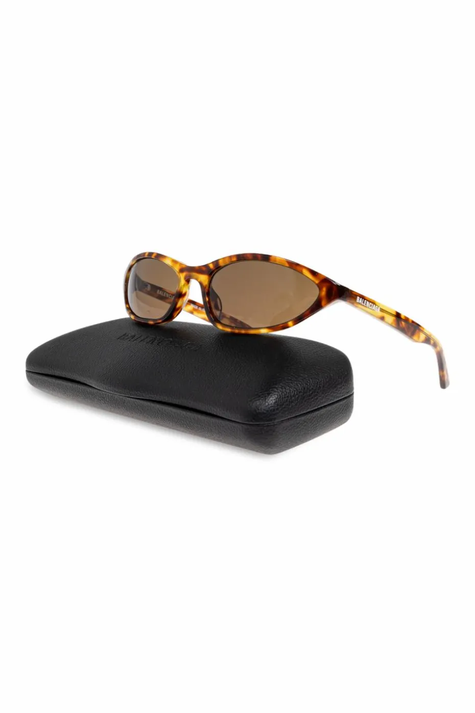 Balenciaga BRĄZOWY Okulary przeciwsłoneczne
