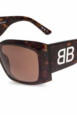 Balenciaga BRĄZOWY Okulary przeciwsłoneczne