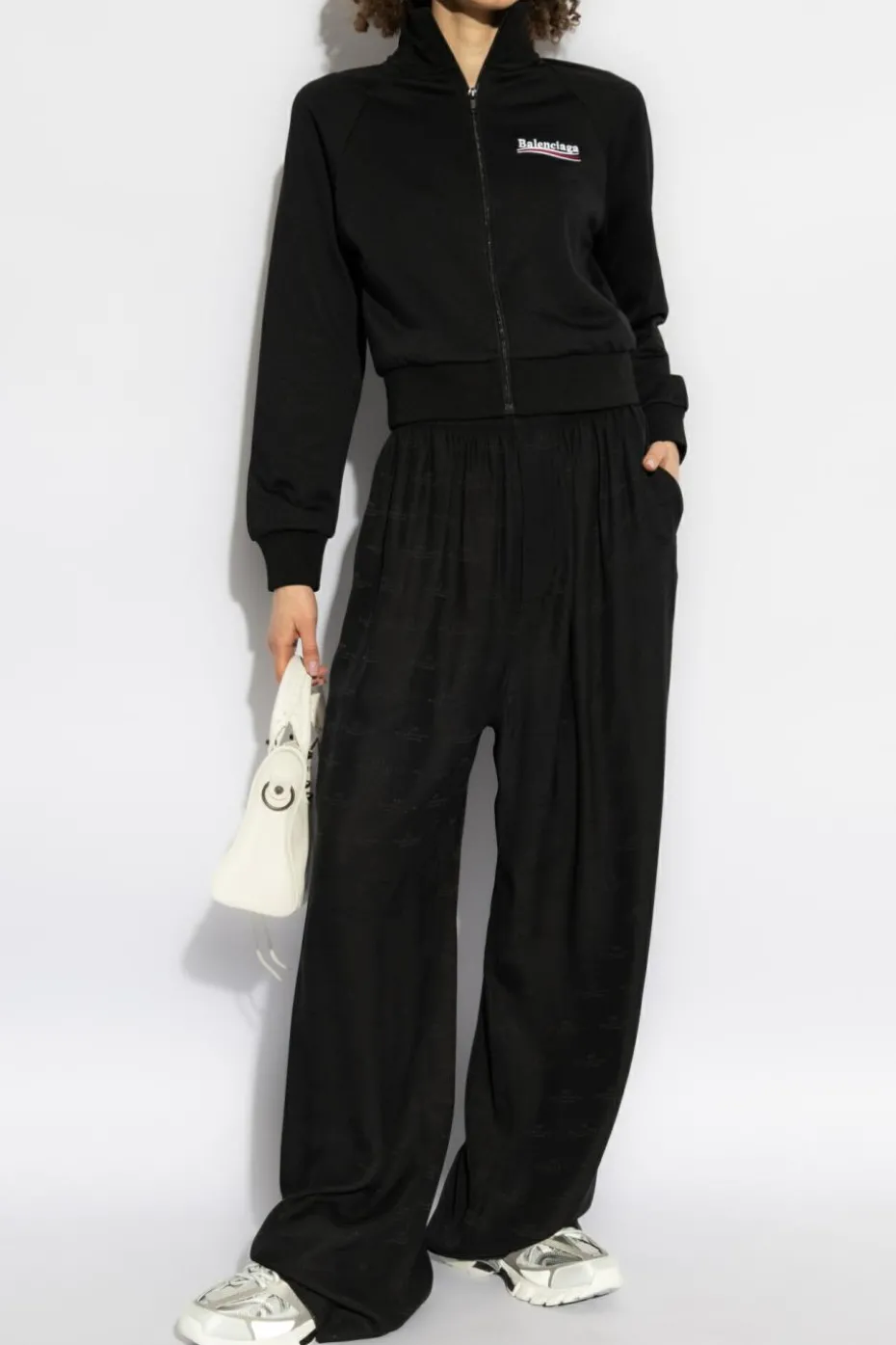 Balenciaga CZARNY Bluza ze stójką