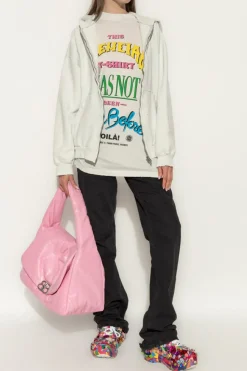 Balenciaga CZARNY Jeansy z efektem `vintage`