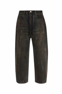 Balenciaga CZARNY Jeansy z efektem `vintage`