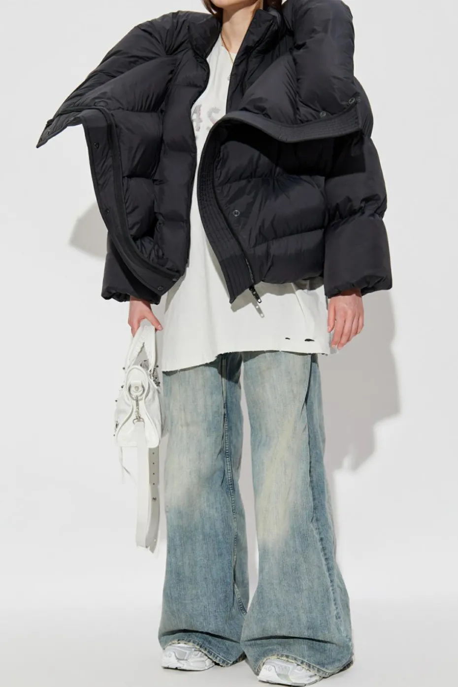 Balenciaga CZARNY Ocieplana kurtka
