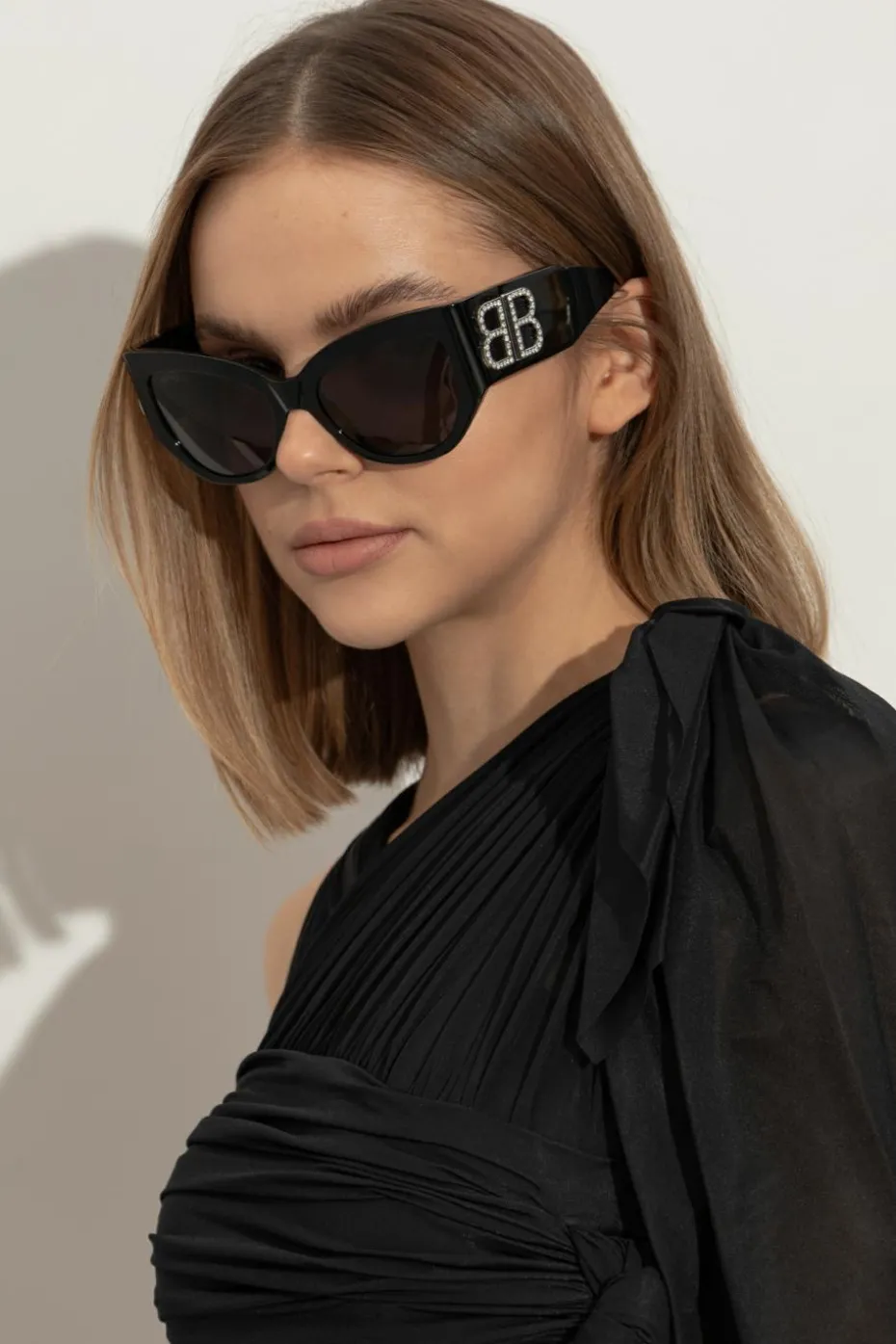 Balenciaga CZARNY Okulary przeciwsłoneczne