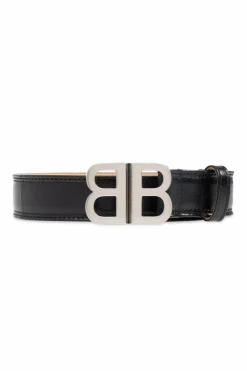Balenciaga CZARNY Skórzany pasek