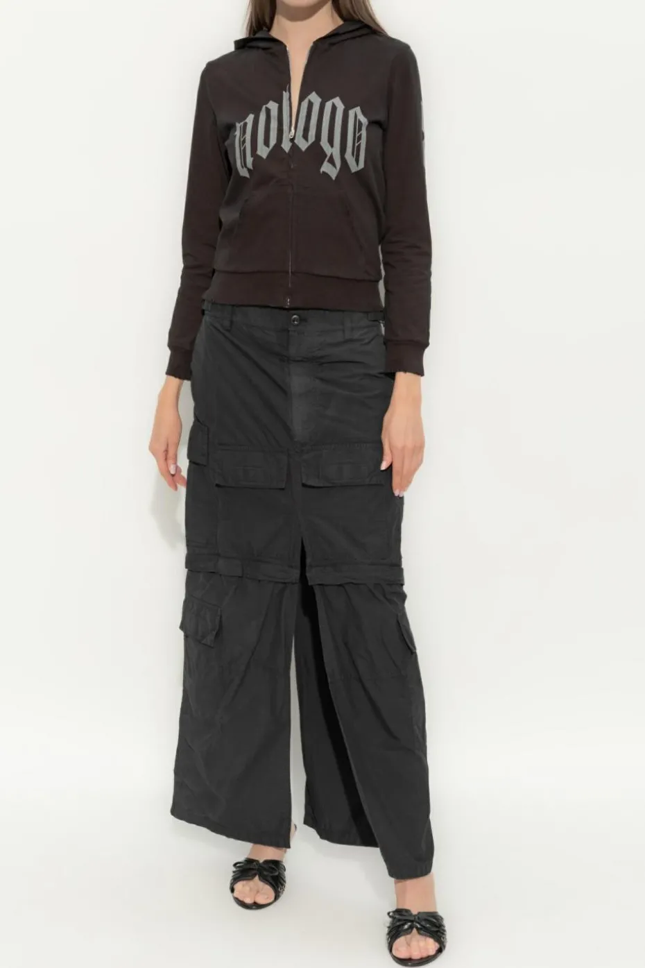 Balenciaga CZARNY Spodnie typu `cargo`