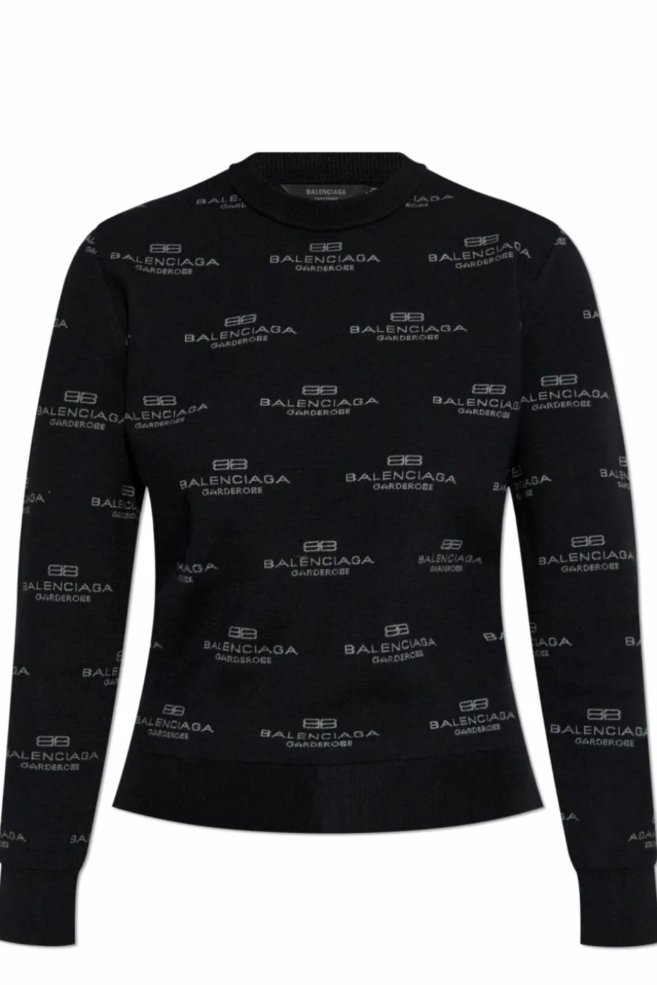 Balenciaga CZARNY Sweter z logo