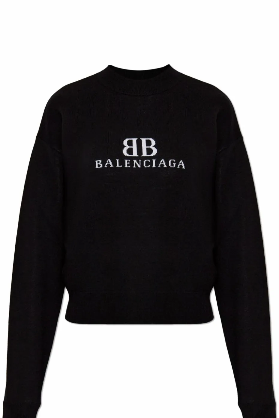 Balenciaga CZARNY Sweter z logo