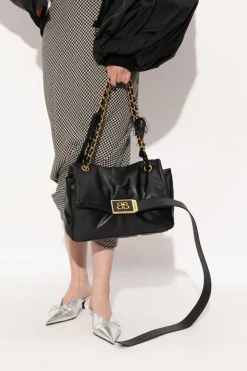 Balenciaga CZARNY Torba na ramię `Modu Flap Medium`