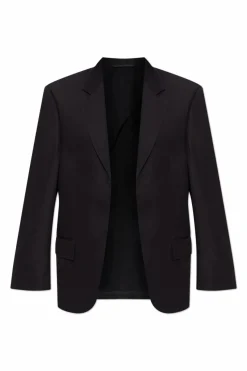 Balenciaga CZARNY Wełniana marynarka