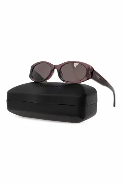 Balenciaga FIOLETOWY Okulary przeciwsłoneczne