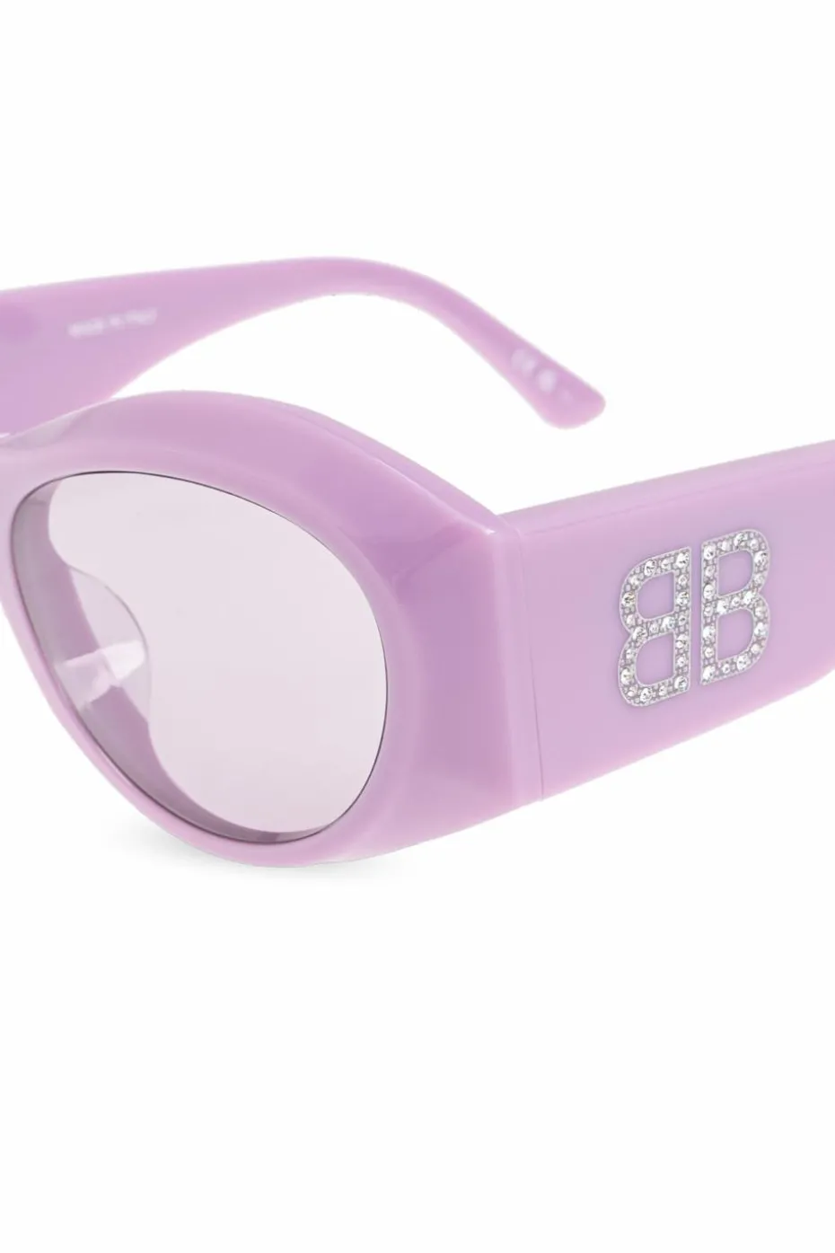 Balenciaga FIOLETOWY Okulary przeciwsłoneczne