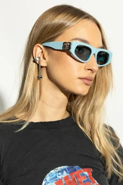 Balenciaga jasnoniebieski Okulary przeciwsłoneczne