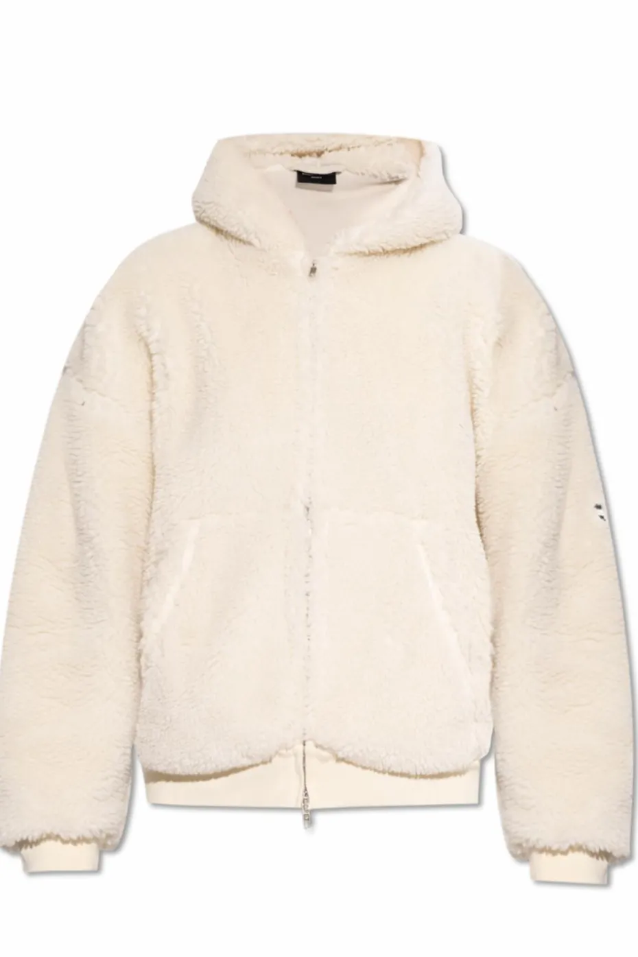 Balenciaga kremowy Bluza ze sztucznego futra