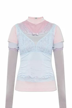 Balenciaga MULTIKOLOR Top ze stójką