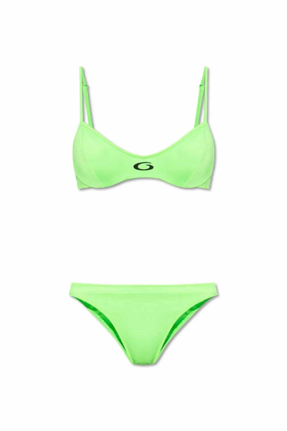 Balenciaga neonowy Dwuczęściowy kostium kąpielowy