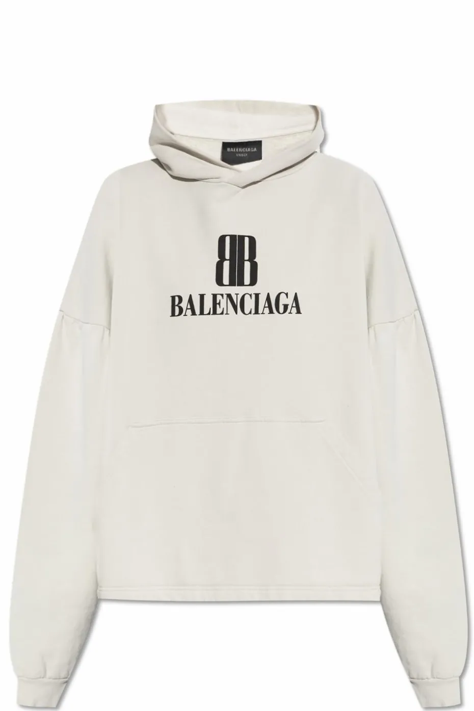 Balenciaga SZARY Bluza z kapturem