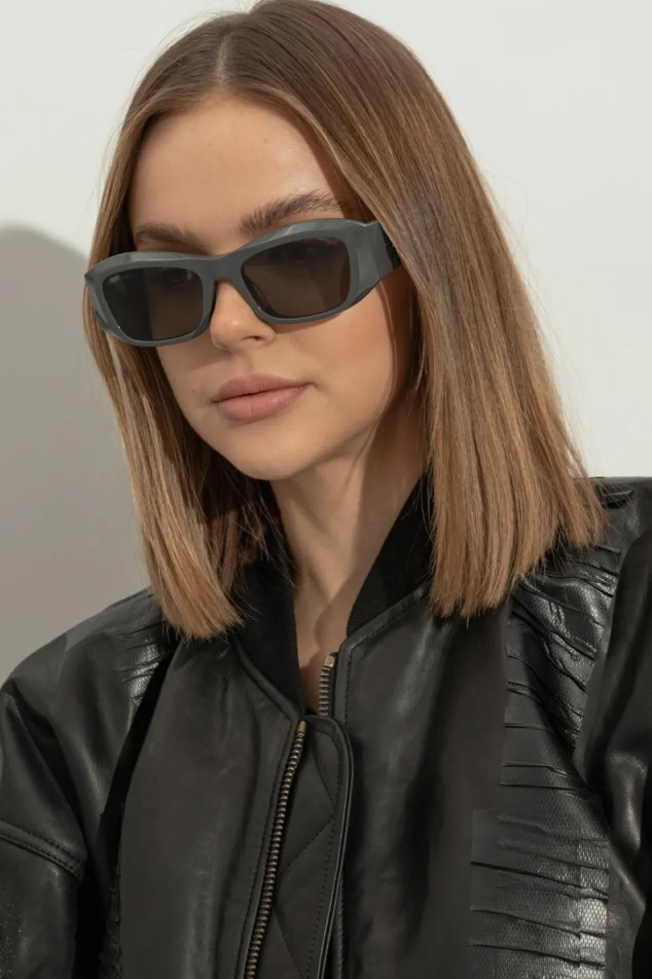 Balenciaga SZARY Okulary przeciwsłoneczne