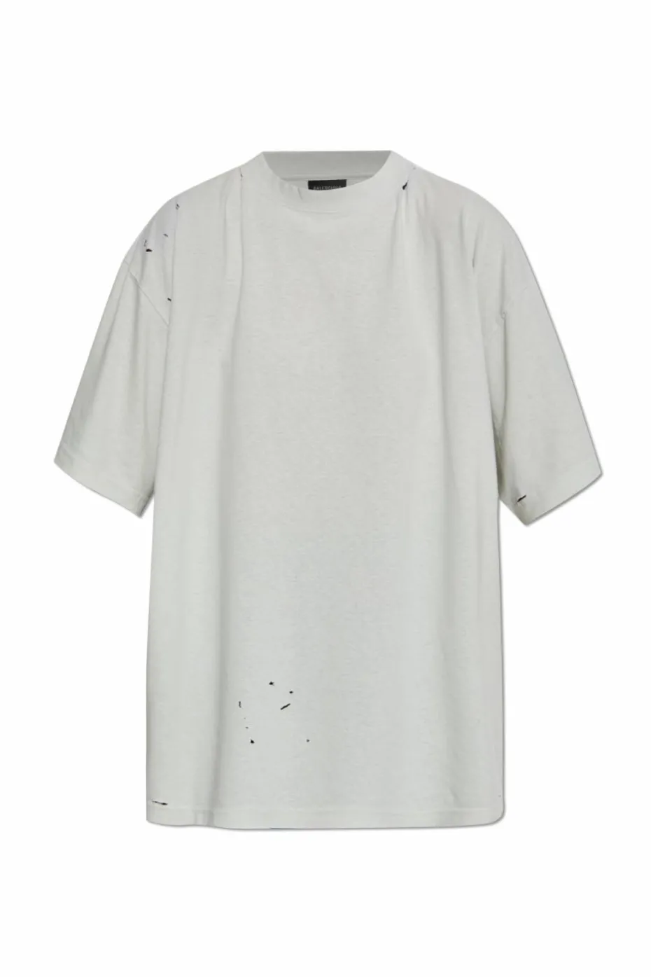 Balenciaga SZARY T-shirt z efektem `vintage`