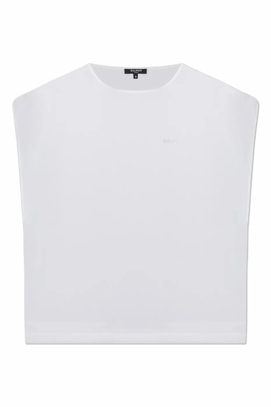 Balmain BIAŁY Jedwabny top