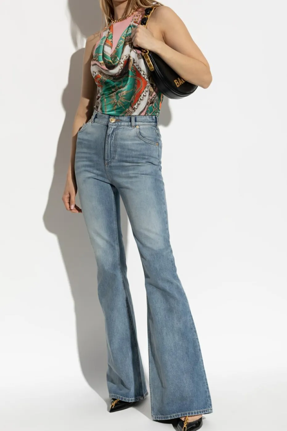 Balmain MULTIKOLOR Top z nadrukiem
