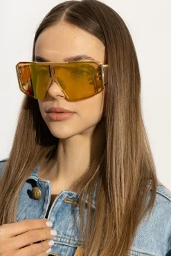 Balmain ŻÓŁTY Okulary przeciwsłoneczne ‘Le Masque’