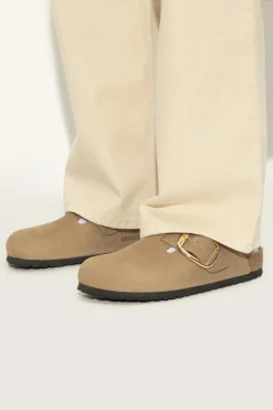 Birkenstock beżowy Klapki `Boston Big Buckle`
