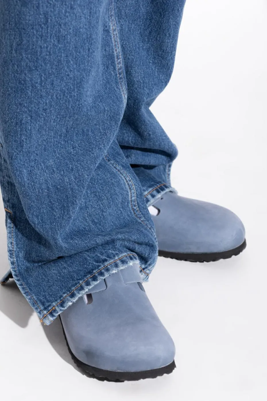 Birkenstock NIEBIESKI Klapki `Boston BS`