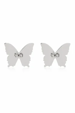 Blumarine SREBRNY Kolczyki w kształcie motyli